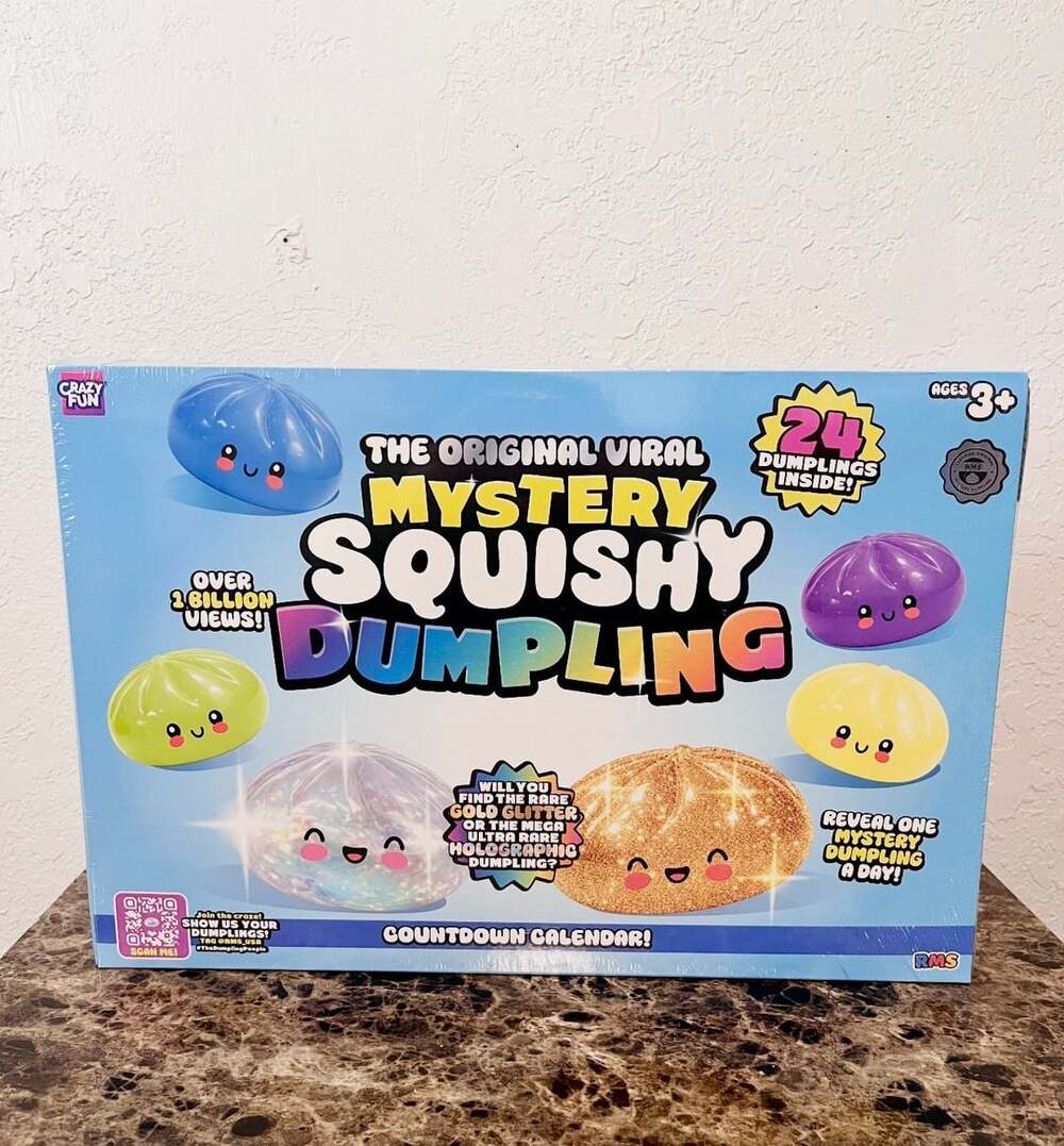RMS Mystery Squishy Dumpling Countdown Calendar 24-Day Fidget Toy Set New